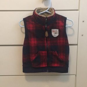 Red flannel vest 18 months